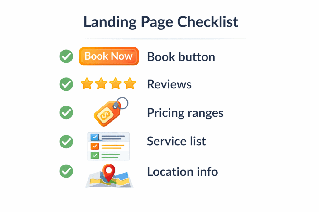 Landing page checklist